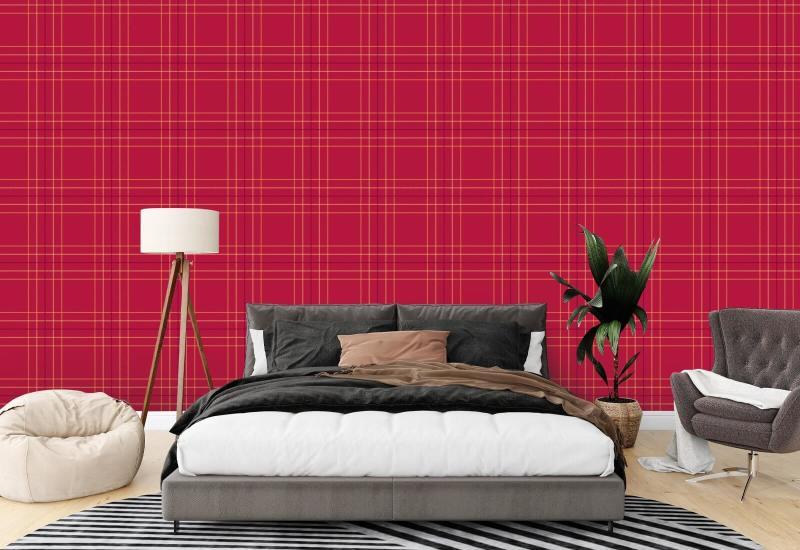 Tattersall Tartan VIII Papier peint à carreaux