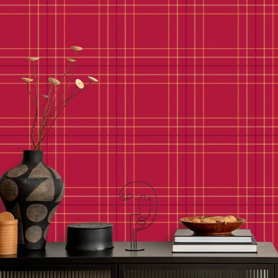 Tattersall Tartan VIII Papier peint à carreaux
