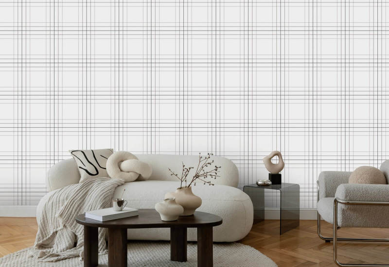 Tattersall Tartan IX Papier peint de style tartan