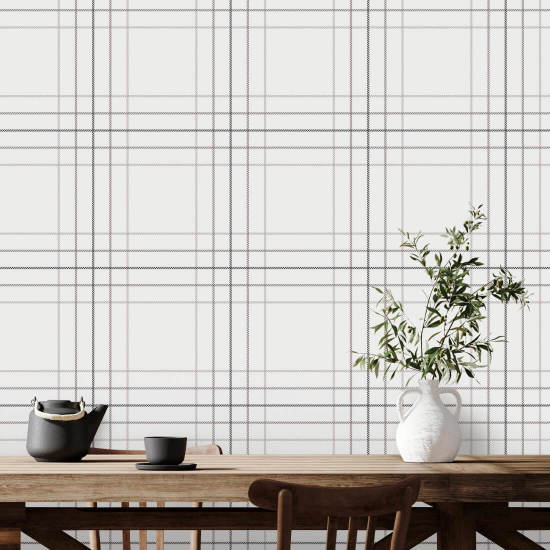 Tattersall Tartan IX Papel de parede estilo tartan