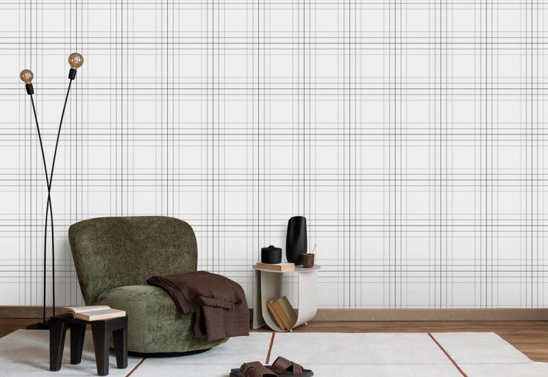 Tattersall Tartan IX Tartan Style Wallpaper