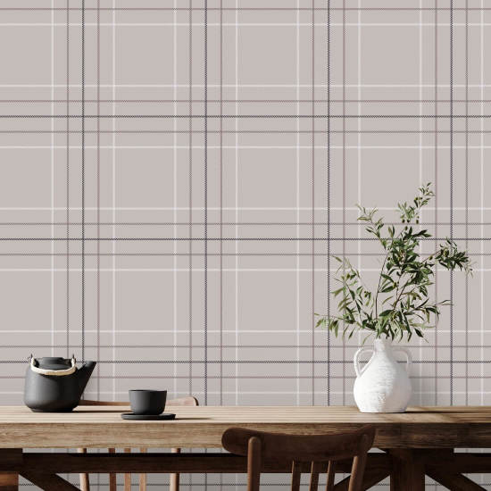 Tattersall Tartan X Carta da parati a quadri
