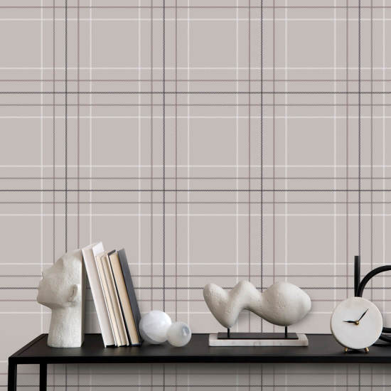Tattersall Tartan X Papier peint à carreaux
