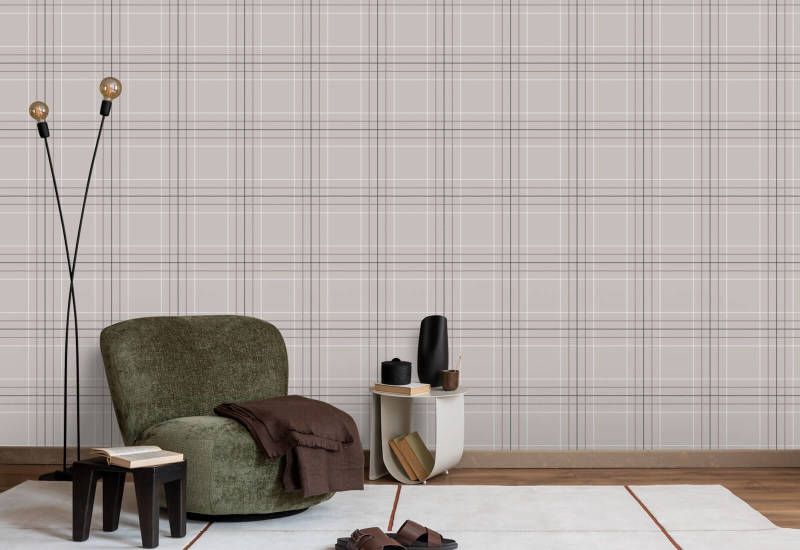 Tattersall Tartan X Karierte Tapete