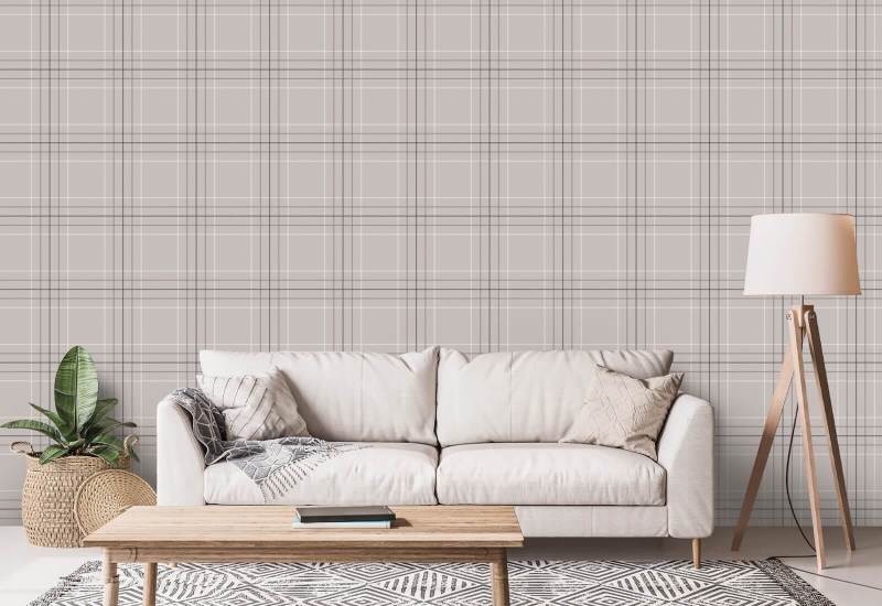 Tattersall Tartan X Geruit behang