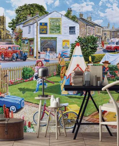 1960s childhood playing in the front garden wallpaper 1960s childhood playing in the front garden wallpaper