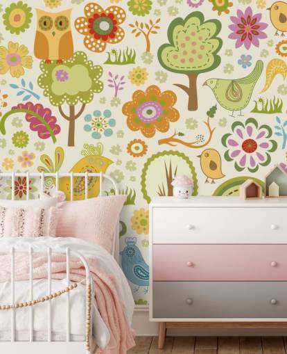 Søt Fargerike Birds Bakgrunn Søt Fargerike Birds Bakgrunn