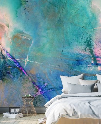 customizable abstract mural called Flying Away Rose by Annette Schmucker customizable abstract mural called Flying Away Rose by Annette Schmucker