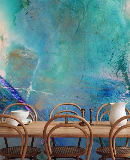 customisable abstract mural called Flying Away Rose by Annette Schmucker