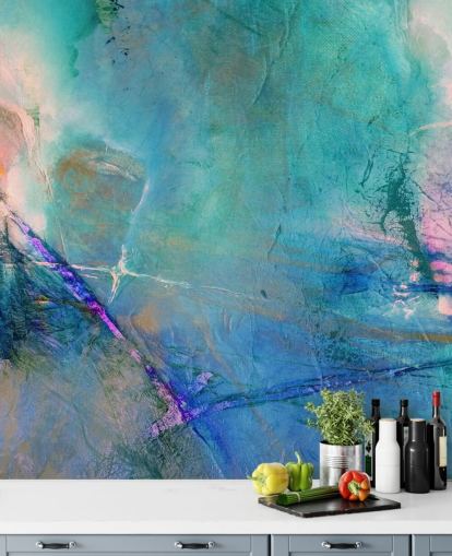 customisable abstract mural called Flying Away Rose by Annette Schmucker customisable abstract mural called Flying Away Rose by Annette Schmucker