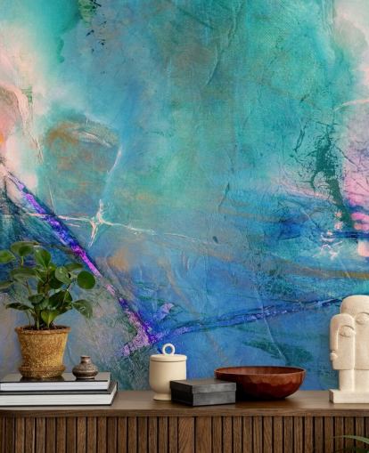 customizable abstract mural called Flying Away Rose by Annette Schmucker customizable abstract mural called Flying Away Rose by Annette Schmucker