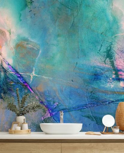 customisable abstract mural called Flying Away Rose by Annette Schmucker customisable abstract mural called Flying Away Rose by Annette Schmucker