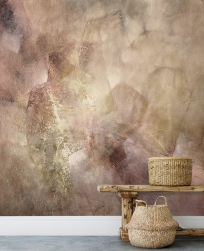 murale astratto rosa e marrone chiamato La Vie En Rose di Annette Schmucker murale astratto rosa e marrone chiamato La Vie En Rose di Annette Schmucker