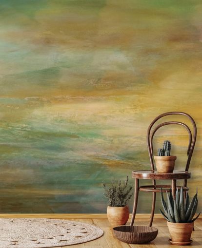mural abstrato personalizável chamado Where Golden Light Wanders Panoramic de Annette Schmucker mural abstrato personalizável chamado Where Golden Light Wanders Panoramic de Annette Schmucker
