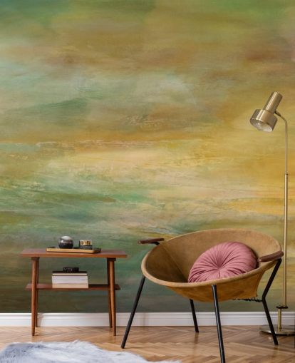 mural abstracto personalizable llamado Where Golden Light Wanders Panoramic de Annette Schmucker mural abstracto personalizable llamado Where Golden Light Wanders Panoramic de Annette Schmucker