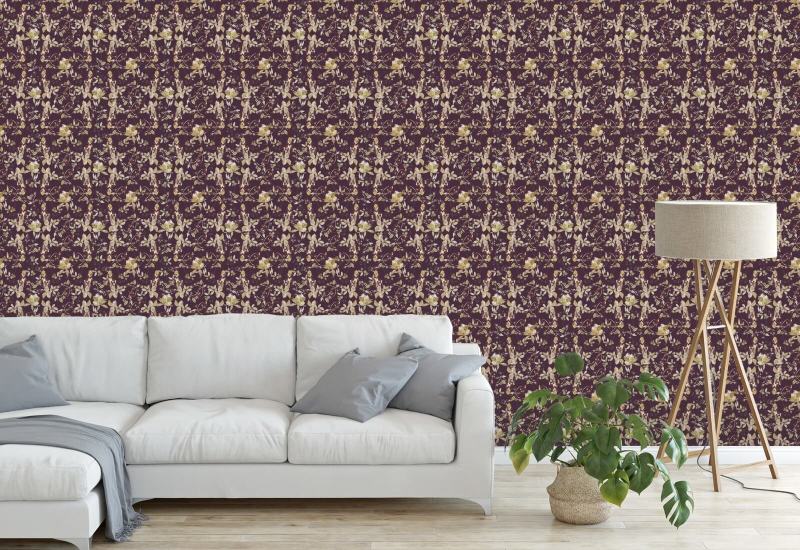 Botanical Blossom Plum Purple Nature Wallpaper