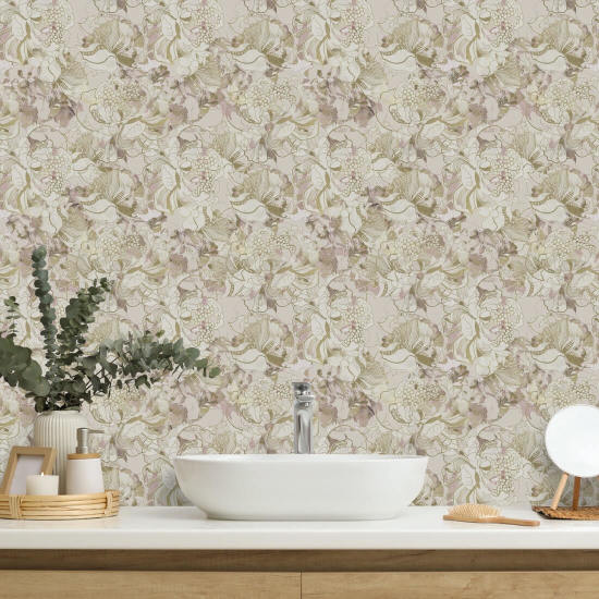 Fard à joues neutre Peony Papier peint floral