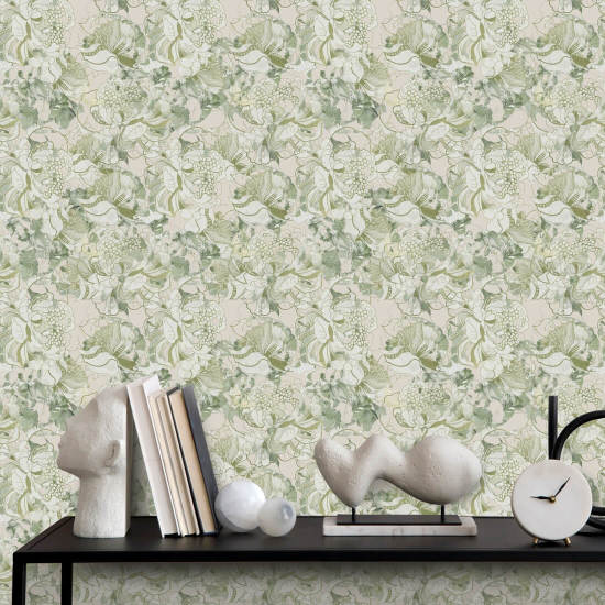 Peony Blush Soft Sage Blomsterbakgrunn