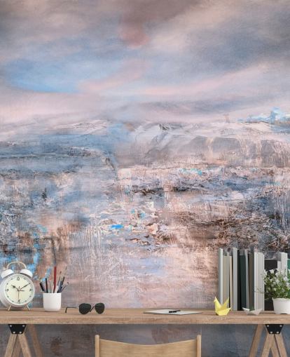 individuelles rosa abstraktes Wandbild namens Iceland Early Sun Panoramic von Annette Schmucker für Schlafzimmer und Wohnzimmer individuelles rosa abstraktes Wandbild namens Iceland Early Sun Panoramic von Annette Schmucker für Schlafzimmer und Wohnzimmer