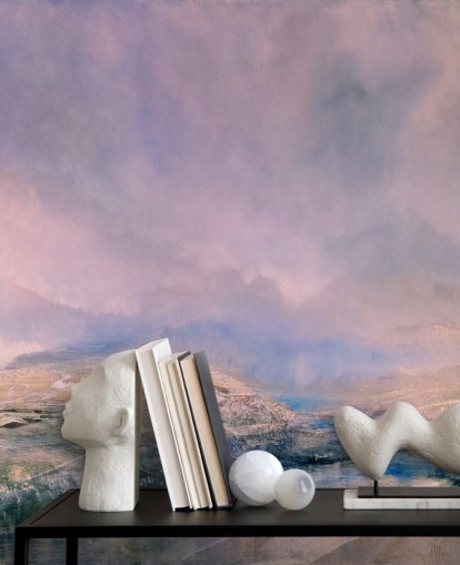 customisable pastel abstract mural called Iceland Early Sun by Annette Schmucker for bedrooms customisable pastel abstract mural called Iceland Early Sun by Annette Schmucker for bedrooms