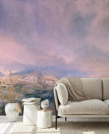 customisable pastel abstract mural called Iceland Early Sun by Annette Schmucker for bedrooms customisable pastel abstract mural called Iceland Early Sun by Annette Schmucker for bedrooms