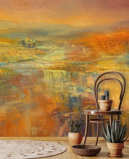 mural abstrato personalizado chamado Never Ending Sunny Days Panorama de Annette Schmucker mural abstrato personalizado chamado Never Ending Sunny Days Panorama de Annette Schmucker