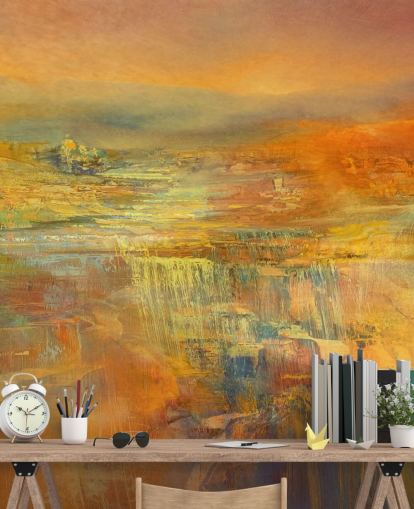 mural abstracto personalizado llamado Never Ending Sunny Days Panorama de Annette Schmucker mural abstracto personalizado llamado Never Ending Sunny Days Panorama de Annette Schmucker