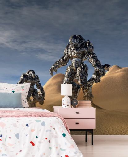 Sfondo Gioco Soldato nel Deserto