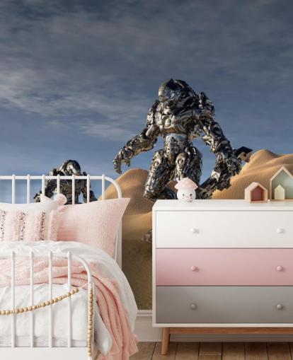 Gaming soldat i Desert Bakgrunn