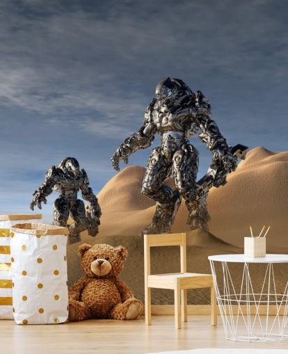 Gaming Soldat i Desert Baggrund