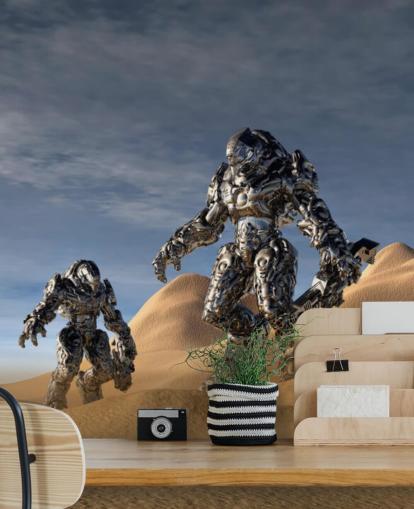 Sfondo Gioco Soldato nel Deserto