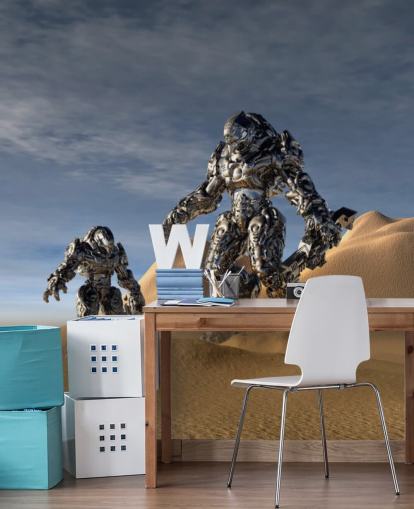 Gaming Soldat i Desert Baggrund