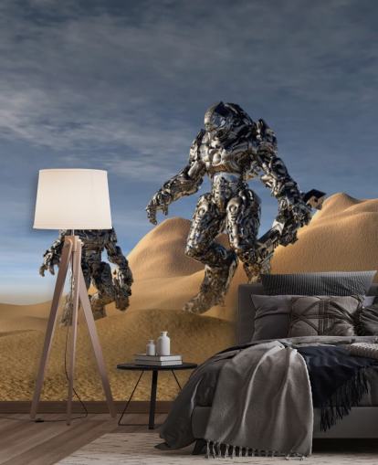 Sfondo Gioco Soldato nel Deserto