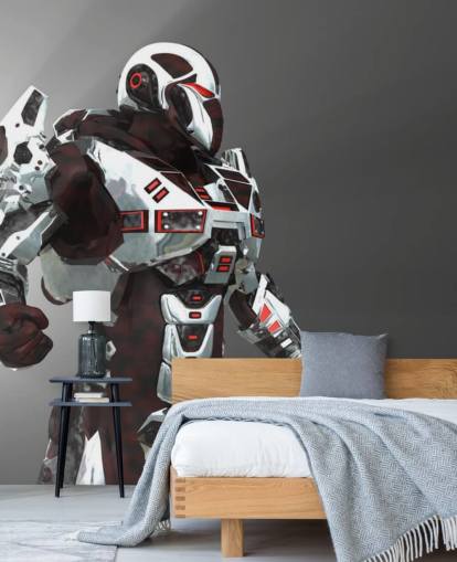 Papel Pintado Soldado Blanco y Rojo Papel Pintado Soldado Blanco y Rojo