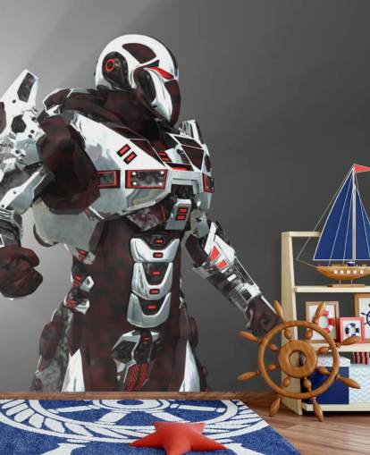 White and Red Soldier Wallpaper