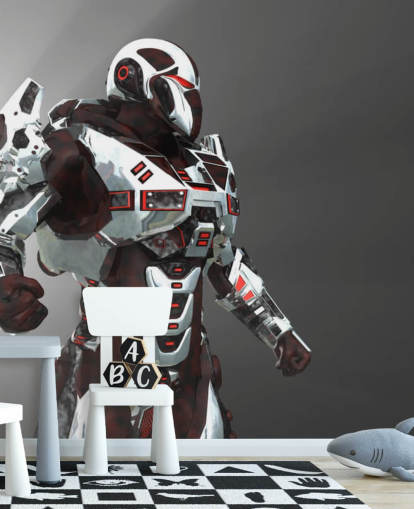 White and Red Soldier Wallpaper