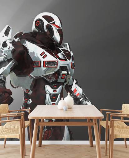 White and Red Soldier Wallpaper