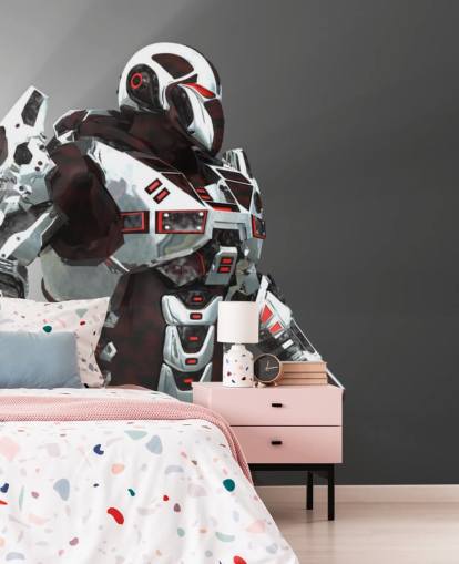 White and Red Soldier Wallpaper