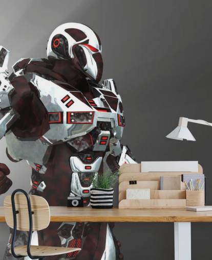 White and Red Soldier Wallpaper