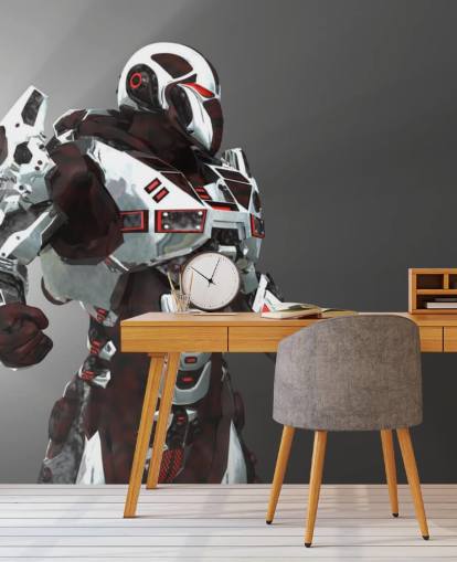 White and Red Soldier Wallpaper