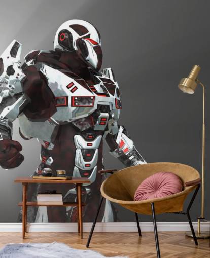 White and Red Soldier Wallpaper