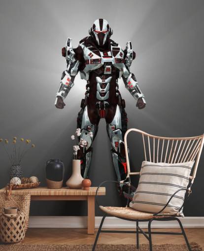 White and Red Robot Wallpaper White and Red Robot Wallpaper