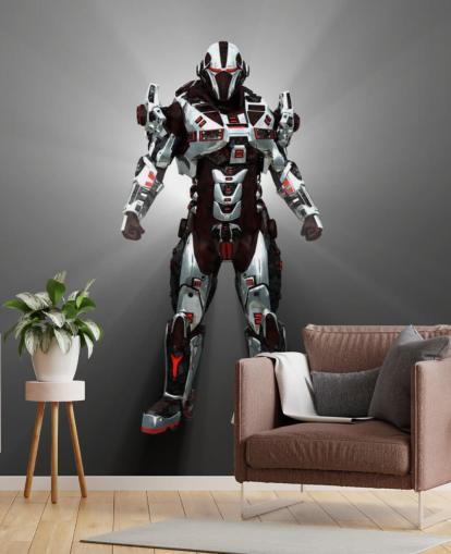 White and Red Robot Wallpaper White and Red Robot Wallpaper