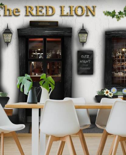 Pub da vila Village Pub Wallpaper 