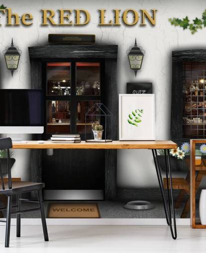 Dorf-Gaststätte Village Pub Wallpaper 