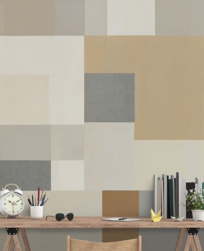 customisable neutral abstract wall mural called Agnes Plane from the Sir Edward x Grigory Gladarev collection