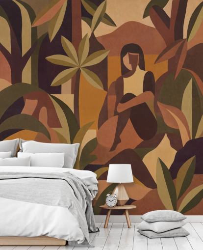 kundenspezifisches braunes abstraktes Wandbild namens Amber Bloom von Sir Edward für Esszimmer, Schlafzimmer und mehr kundenspezifisches braunes abstraktes Wandbild namens Amber Bloom von Sir Edward für Esszimmer, Schlafzimmer und mehr