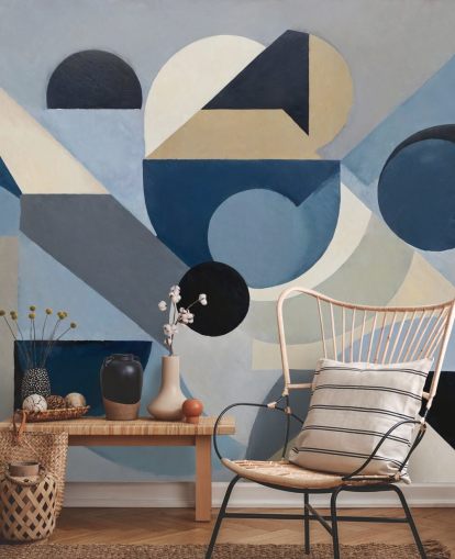 custom abstract geometric wall mural called Avant Pulse from Sir Edward custom abstract geometric wall mural called Avant Pulse from Sir Edward