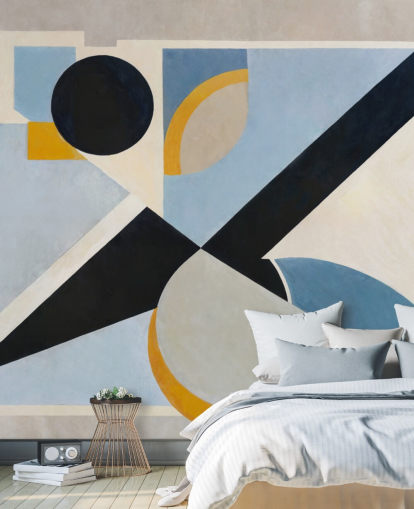 customisable geometric wall mural called Avant Signal from Sir Edward customisable geometric wall mural called Avant Signal from Sir Edward
