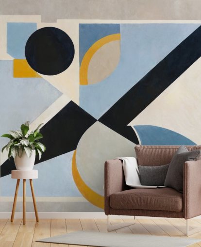 customisable geometric wall mural called Avant Signal from Sir Edward customisable geometric wall mural called Avant Signal from Sir Edward